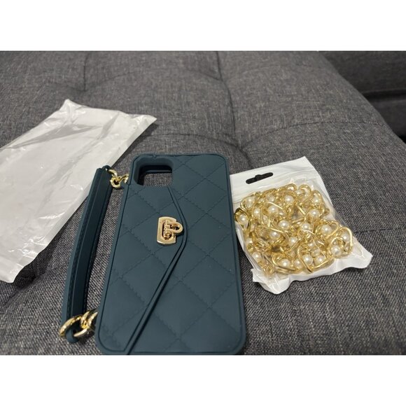 cross body strap For iphone 11 pro max handbag purse chain wallet case - Picture 2 of 8